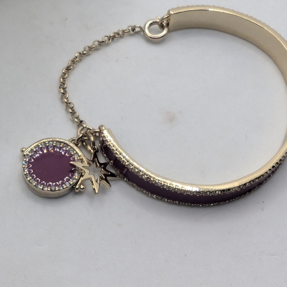 Ivanka Trump Gold and Purple Bangle‎ Bracelet - Picture 7 of 8